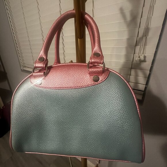 Fiorucci Logo Bowling Bag Blue - Picture 3 of 10